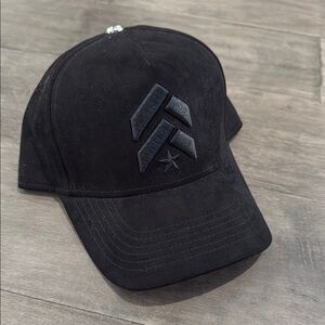 Black Cap with Embroidered Logo